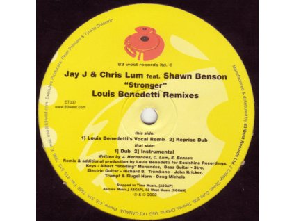 Jay J & Chris Lum Feat. Shawn Benson – Stronger (Louis Benedetti Remixes)