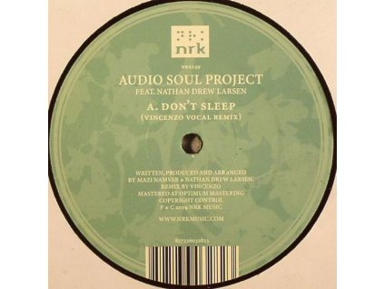 Audio Soul Project Feat. Nathan Drew Larsen ‎– Don't Sleep