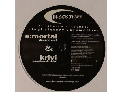 E:Mortal / Krivi ‎– Vinyl Victory (Volume 3)
