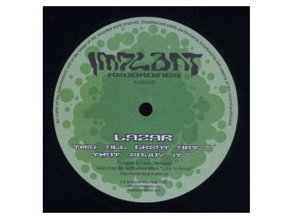 Lazar ‎– Enjoy It / All Great Art