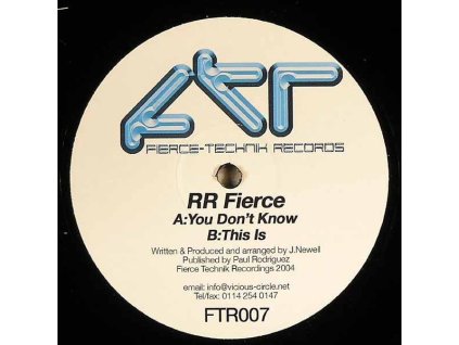 RR Fierce ‎– You Don't Know / This Is