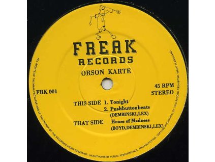 Orson Karte ‎– Tonight