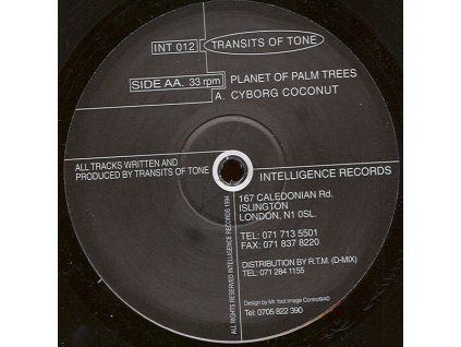 Transits Of Tone ‎– Cyborg Coconut / Planet Of Palm Trees