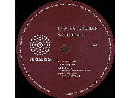 Cesare vs Disorder ‎– Wide Close Up EP