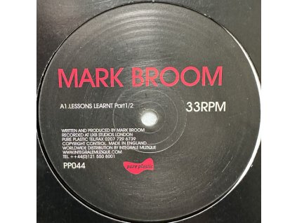 Mark Broom ‎– Lessons Learnt