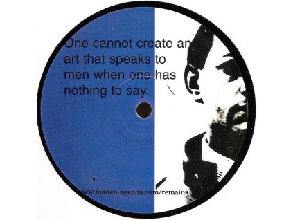 Various ‎– One Cannot Create An Art That Speaks To Men When One Has Nothing To Say.