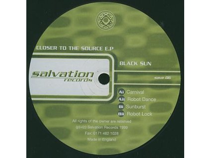Black Sun ‎– Closer To The Source E.P