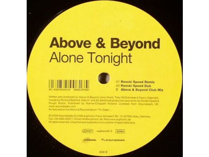 Above & Beyond ‎– Alone Tonight
