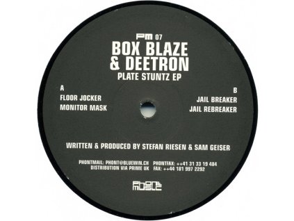 Box Blaze & Deetron ‎– Plate Stuntz EP