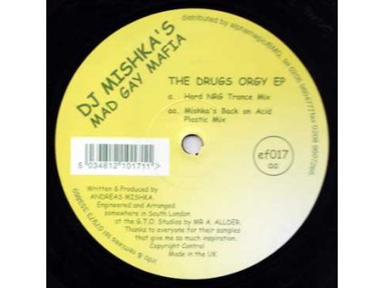 DJ Mishka ‎– The Drugs Orgy E.P