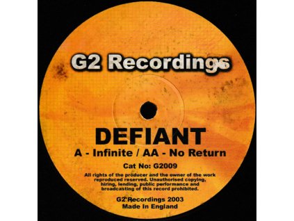Defiant ‎– Infinite / No Return