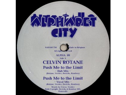 Celvin Rotane ‎– Push Me To The Limit / Body Work