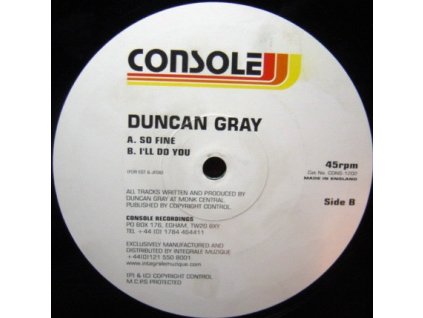 Duncan Gray ‎– So Fine / I'll Do You