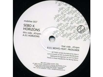Sebo K ‎– Horizons