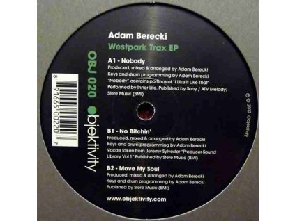 Adam Berecki ‎– Westpark Trax EP