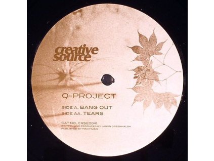 Q-Project ‎– Bang Out / Tears