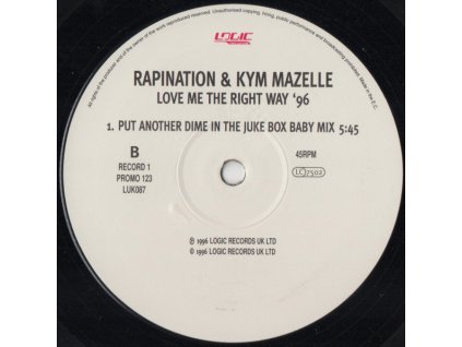 Rapination & Kym Mazelle ‎– Love Me The Right Way '96