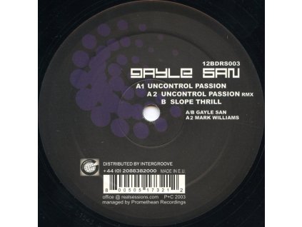 Gayle San ‎– Uncontrol Passion