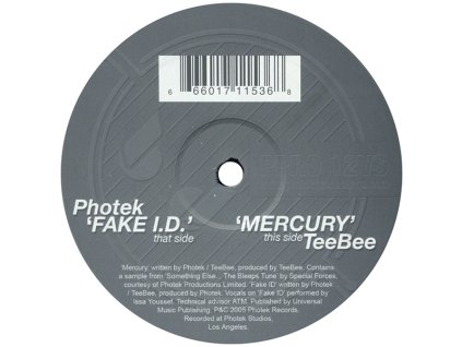 Photek / TeeBee ‎– Fake I.D. / Mercury