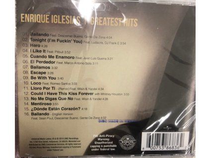 Enrique Iglesias ‎– Greatest Hits