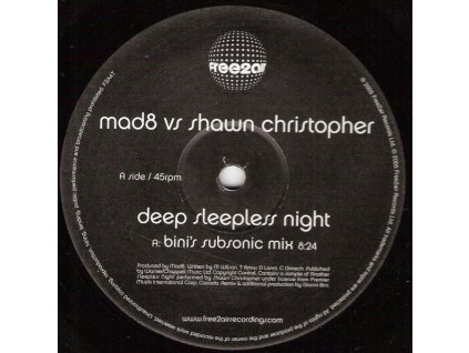 Mad8 vs Shawn Christopher ‎– Deep Sleepless Night