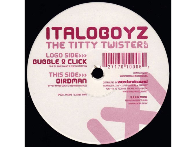 Italoboyz ‎– The Titty Twister EP