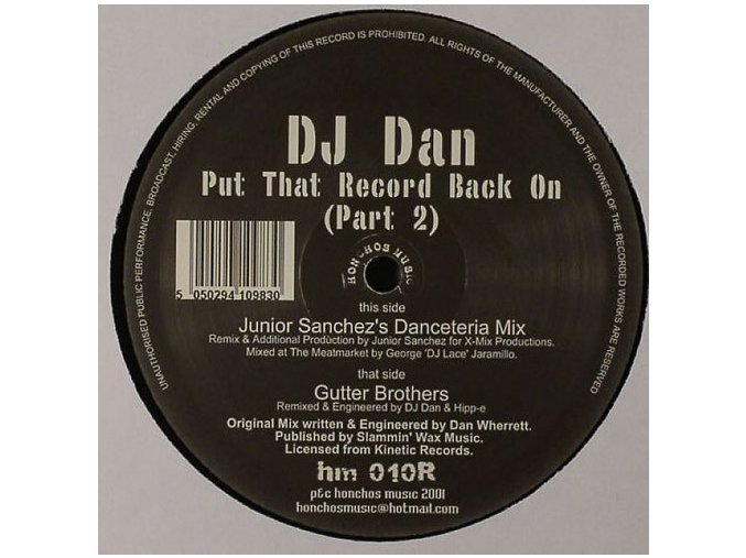 DJ Dan ‎– Put That Record Back On (Part 2)