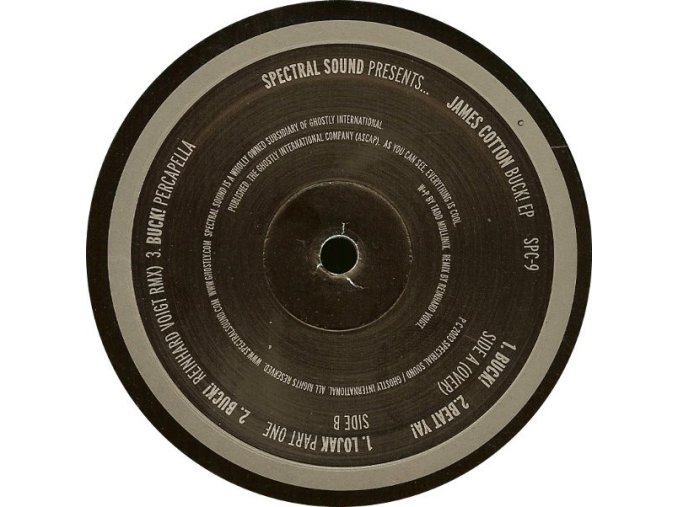 James Cotton ‎– Buck! EP [Spectral Sound]