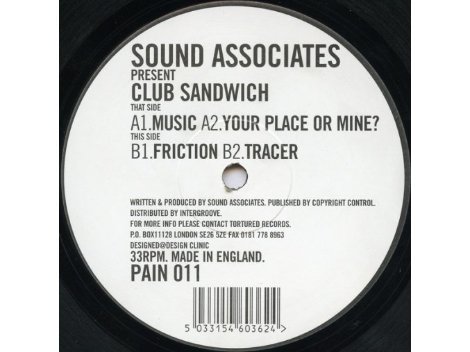 Sound Associates ‎– Club Sandwich