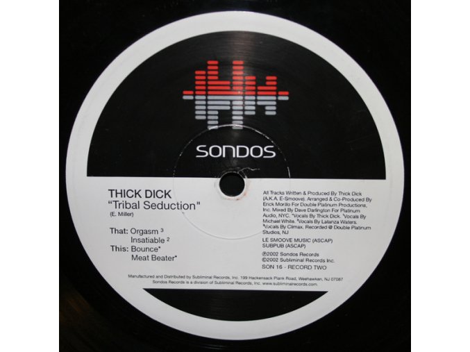 Thick Dick ‎– Tribal SeductionS