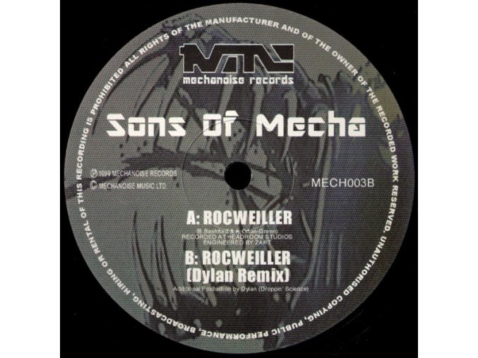 Sons Of Mecha ‎– Rocweiller / Rocweiller (Dylan Remix)m