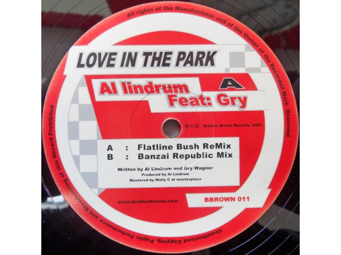Al Lindrum Feat: Gry Wagner ‎– Love In The Park