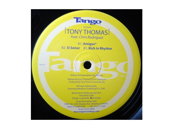 Tony Thomas ‎– Amigos / Si Senor / Rich In Rhythm