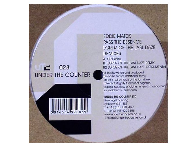 Eddie Matos ‎– Pass The Essence (Lordz Of The Last Daze Remixes)