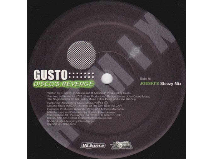 Gusto ‎– Disco's Revenge