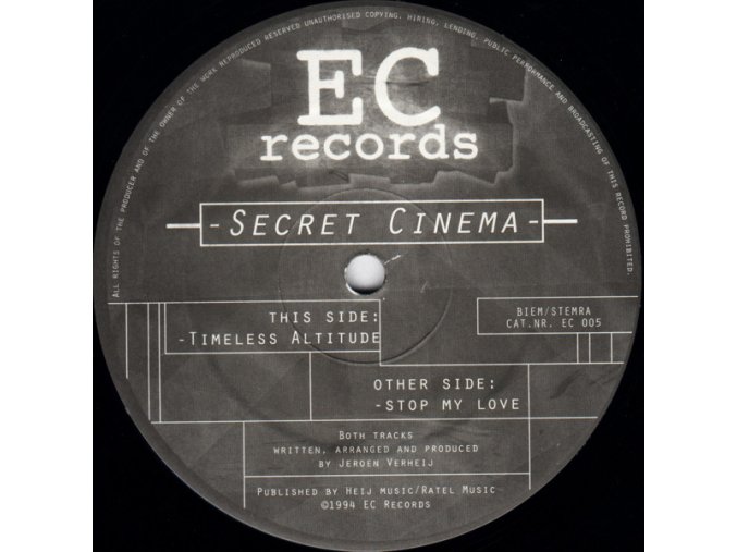 Secret Cinema ‎– Timeless Altitude