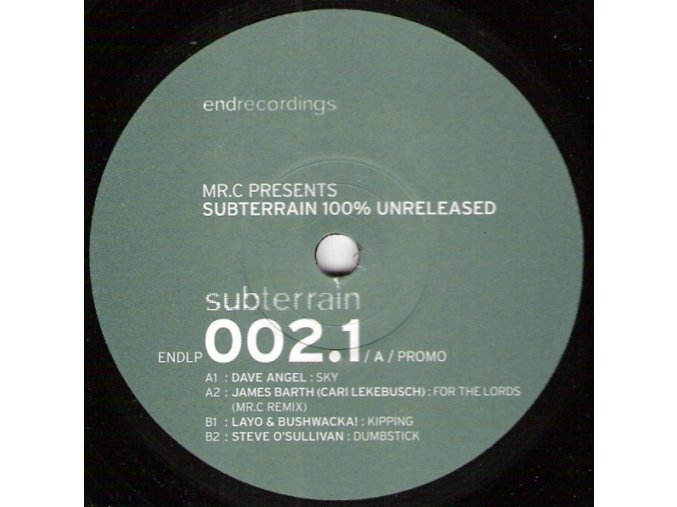 Mr.C* ‎– Subterrain 100% Unreleased (Sampler One)