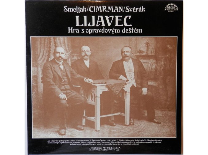 Smoljak / Cimrman / Svěrák ‎– Lijavec (Hra S Opravdovým Deštěm)