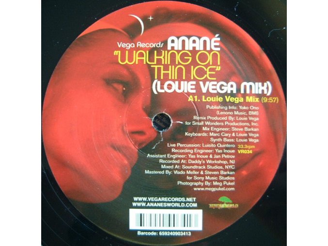Anané ‎– Walking On Thin Ice (Louie Vega Mix)
