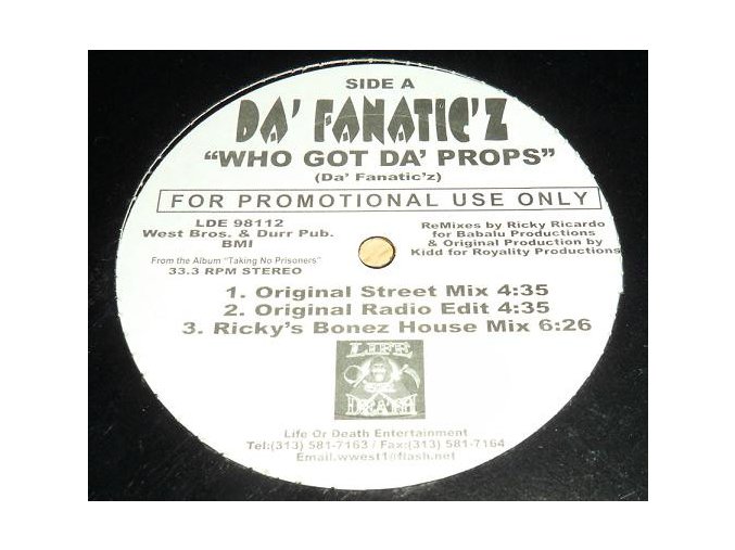 Da' Fanatic'z – Who Got Da' Props
