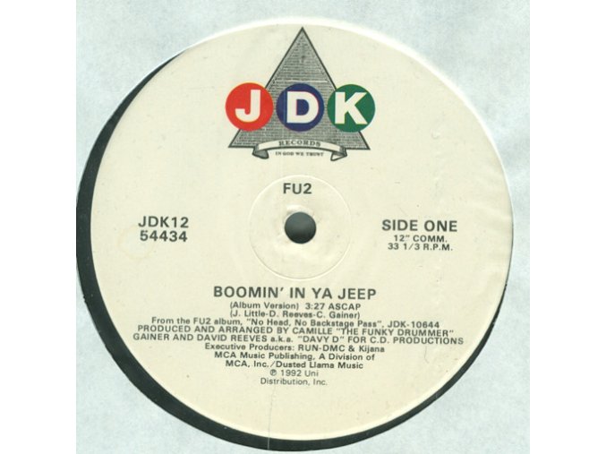 Fu2 – Boomin' In Ya Jeep / No Head, No Backstage Pass