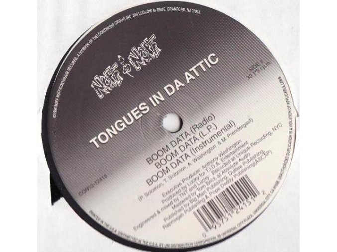 Tongues In Da Attic – Boom Data / Blowin' Up Da Spot