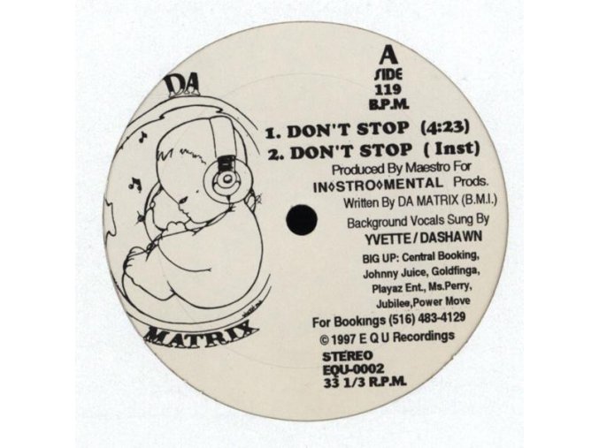 Da Matrix ‎– Don't Stop / Boom Bow