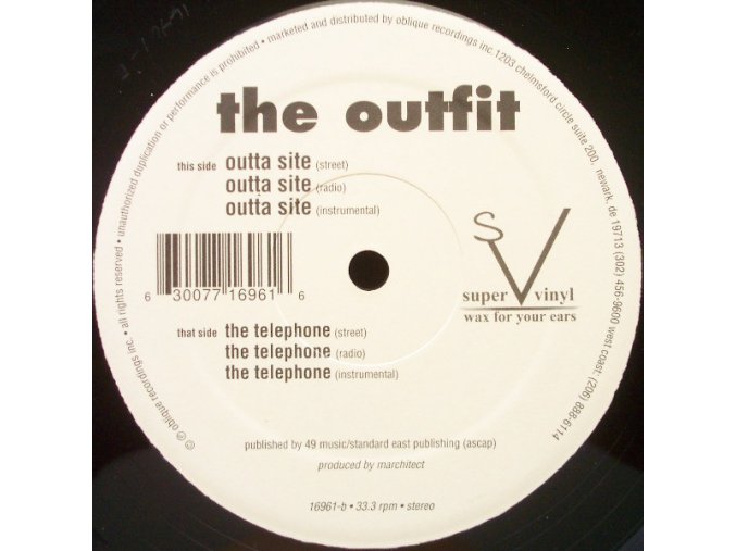 The Outfit ‎– Outta Site / The Telephone