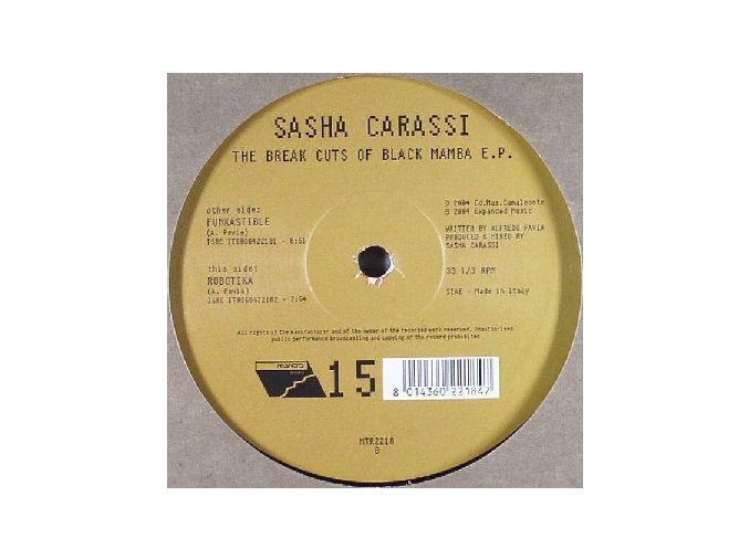 Sasha Carassi – The Break Cuts Of Black Mamba E.P.