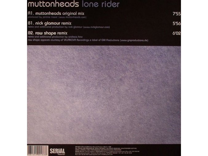 Muttonheads ‎– Lone Rider