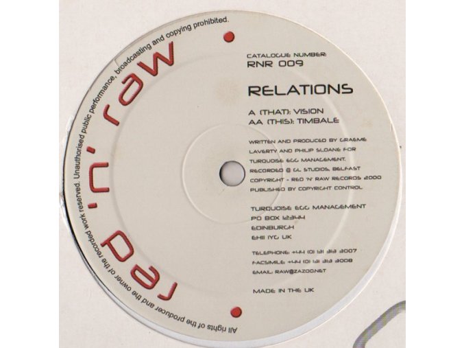 Relations ‎– Vision / Timbale