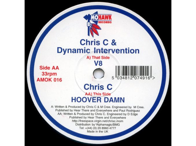Chris C & Dynamic Intervention ‎– V8 / Hoover Damn