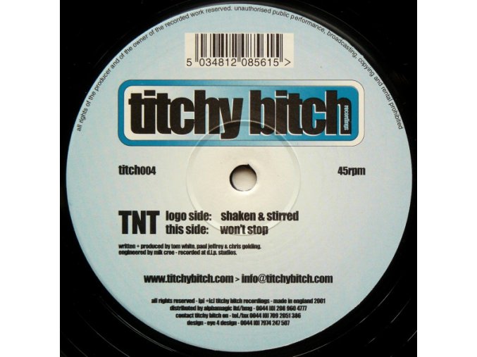 TNT ‎– Shaken & Stirred / Won't Stop