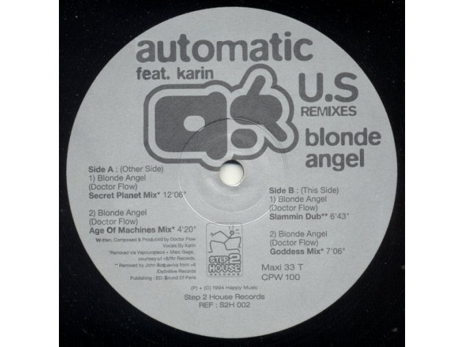 Automatic ‎– Blonde Angel (US Remixes)